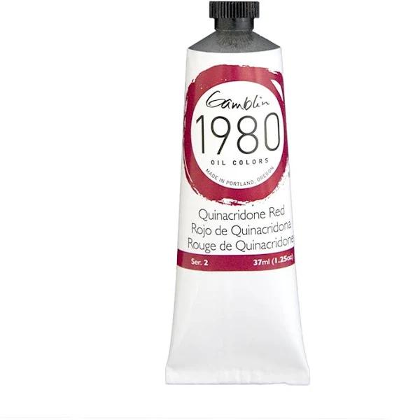 Gamblin : 1980 Oil Paint : 37ml : Quinacridone Red