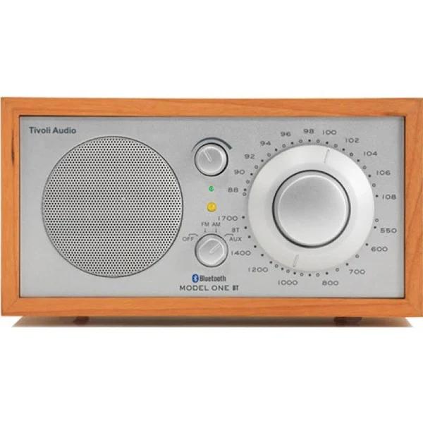 Tivoli Audio Model One BT AM/FM Radio With Bluetooth, Cherry/Silver