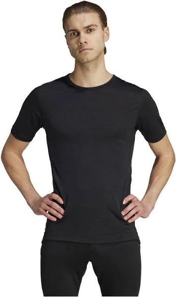 adidas-XPERIOR Merino 150 Baselayer Short SLEEVE-Men-Black-L