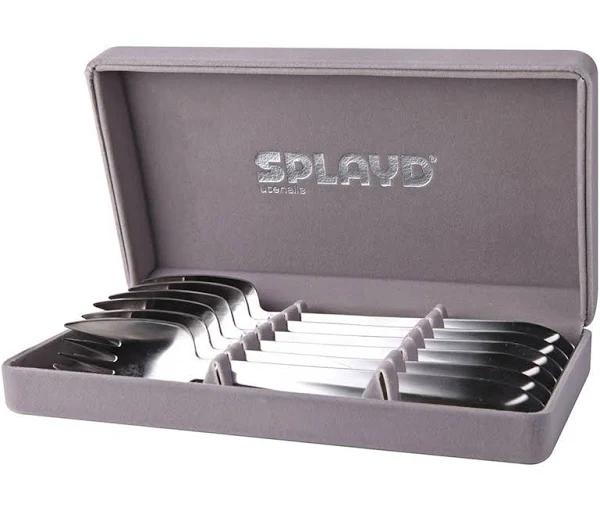 Splayd Luxury Stainless Steel 6 Piece Cutlery Box Set Satin