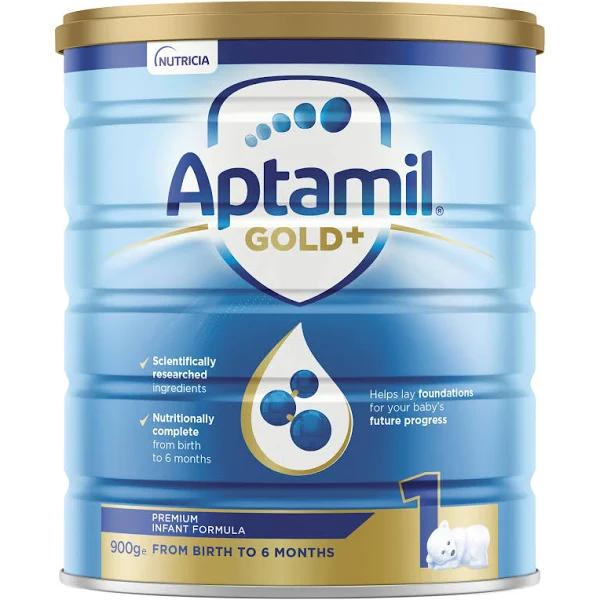 Aptamil Gold+ 1 Infant Formula 0-6 Months 900g