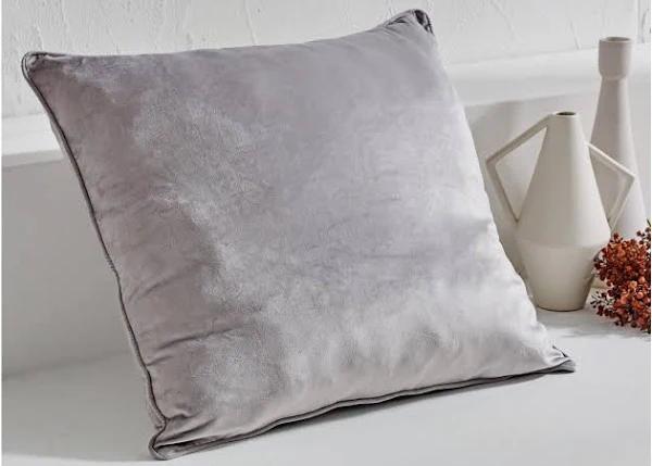 L'Avenue Velvet Silver European Pillowcase