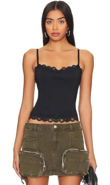 Lioness Top Model Cami in Onyx, Size L