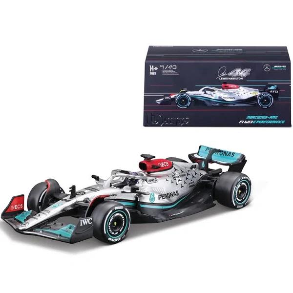 Bburago Mercedes AMG F1 2022 W13 With Driver 1:43 Lewis Hamilton