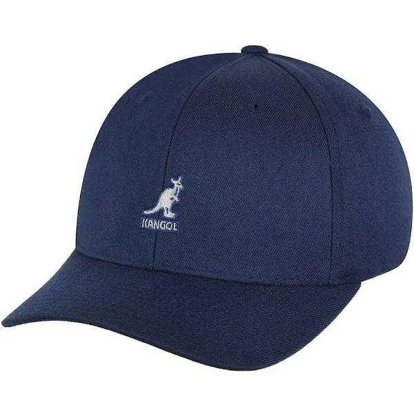 Kangol Wool Flexfit Baseball Cap Hat - Dark Blue (Navy)