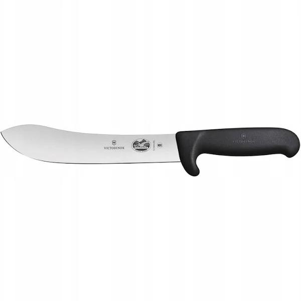 Victorinox Fibrox Safety Nose Butchers Knife, Wide Tip Blade (Black)- 20cm