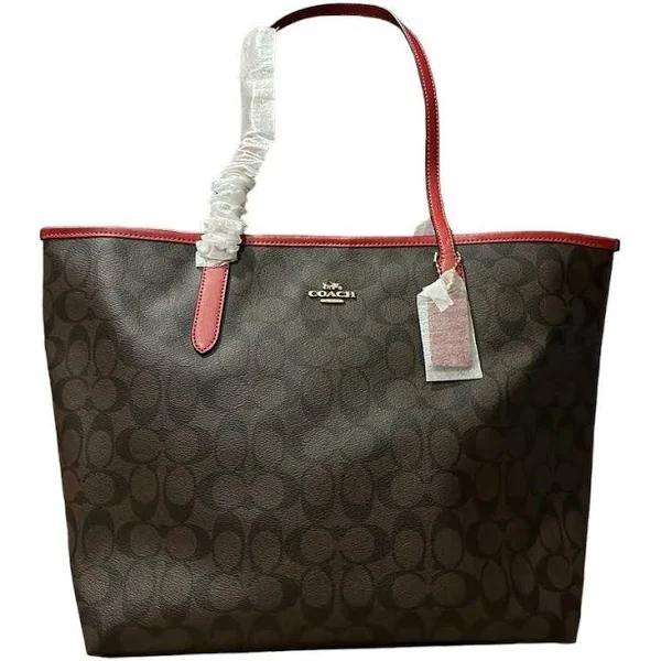 Coach Womens City Tote in Signature Canvas