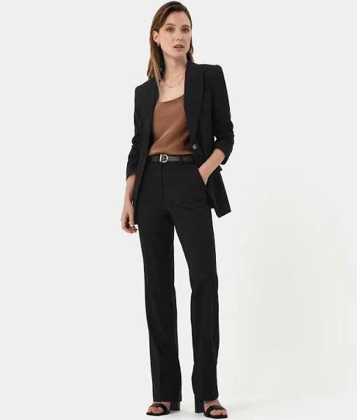 Forcast Women's Hunter Single Breasted Blazer - Black - 4 - AfterPay & zipPay Available