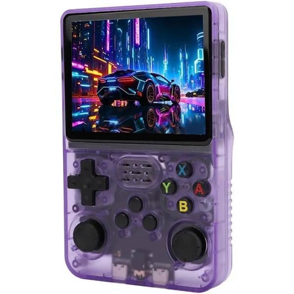 Handheld Game Console, R36S Retro Game Console with 3.5 Inch IPS Screen, DDR3L 1GB Portable Game Console for Linux System, Retro Video Game Console