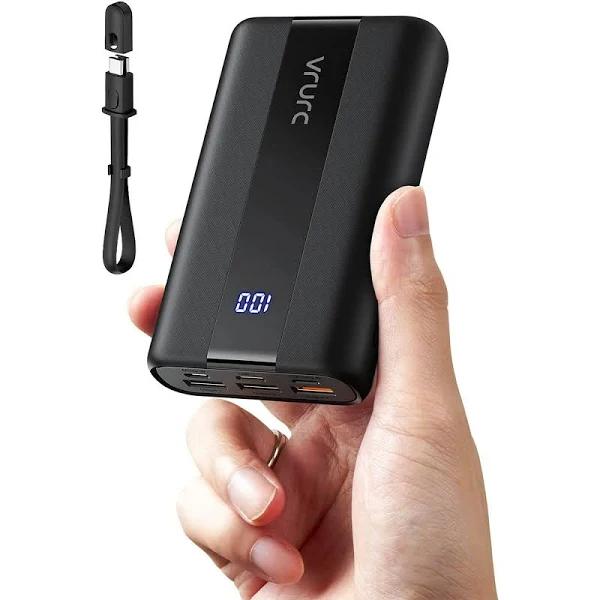 Generic VRURC Portable Power Bank 20000mAh, 22.5W PD & QC 3.0 Display Fast Charging USB C Portable Charger with 4 Output 3