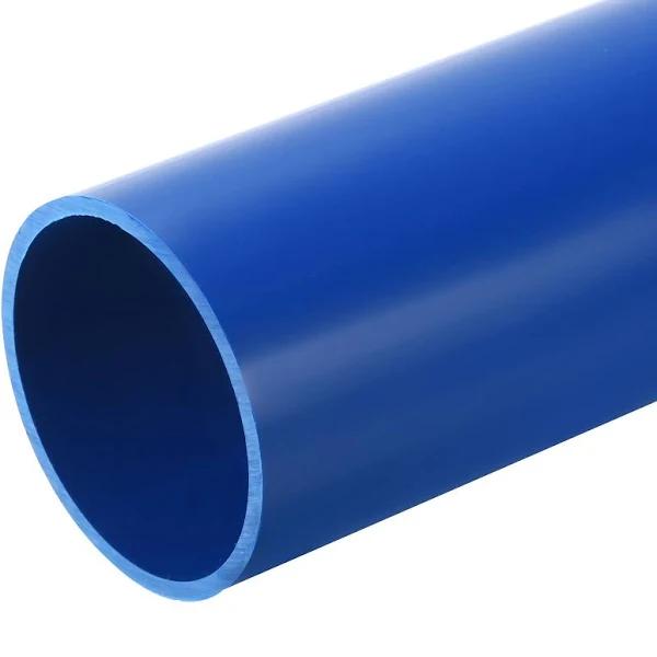 PVC Rigid Round Pipe 67.8mm ID 75mm(3 inch) OD 350mm Blue High Impact for Water Pipe Crafts Cable Sleeve | Harfington