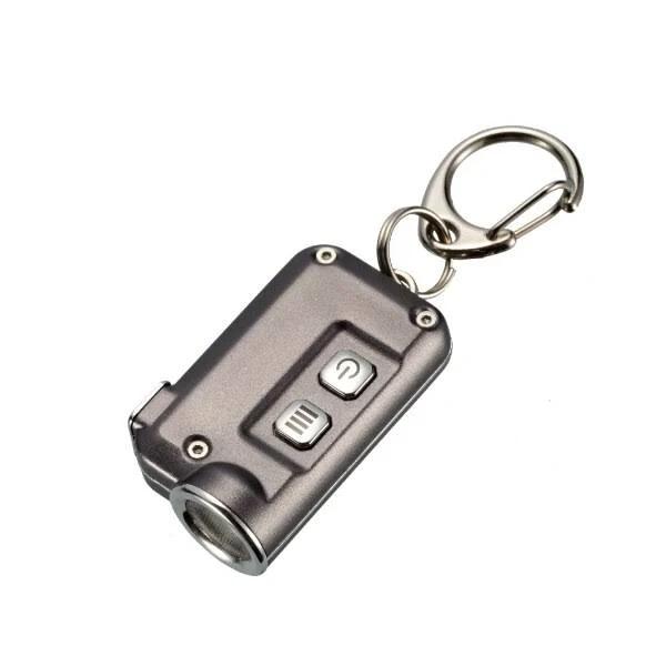 Nitecore Tini 380 Lumens Micro-USB Charging Mini Metallic Key Chain Light Flashlight