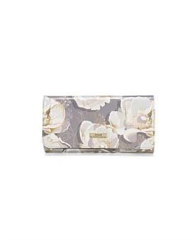 David Jones Serenade Annalise Large Patent Leather Wallet With RFID in Floral