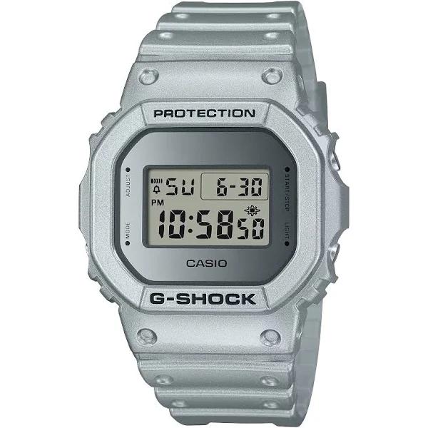 G-Shock DW5600FF-8D Silver Resin Band Digital Watch