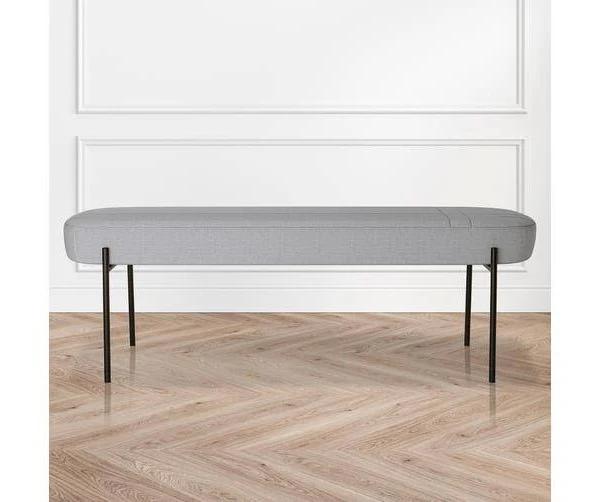 Gavin Dining Bench - Grey - Grey