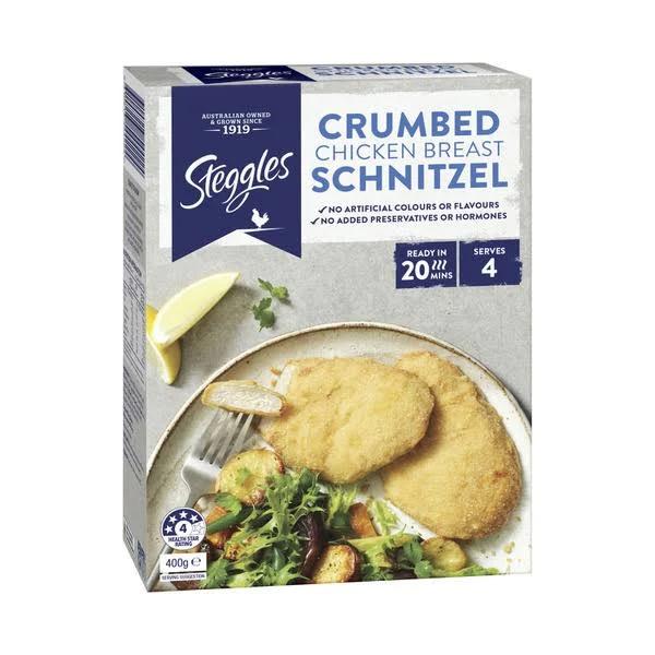 Steggles Chicken Breast Schnitzel 400g