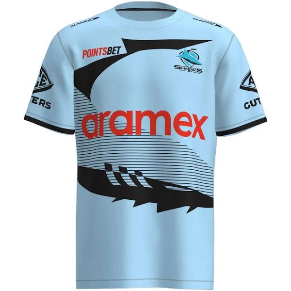 Cronulla Sharks 2023 Mens Players Warm Up Shirt 3XL