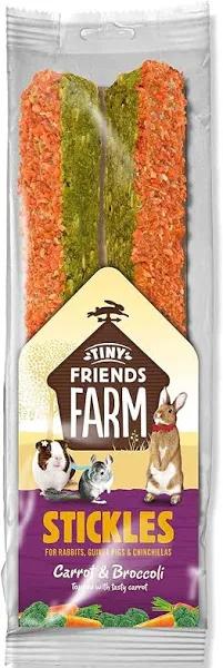 Tiny Friends Farm Stickles 100g Carrot & Broccoli