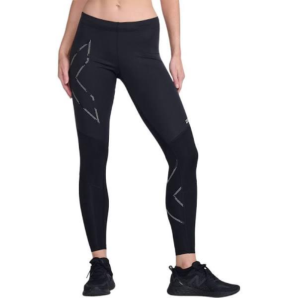 2XU Womens Ignition Shield Compression Tights Black/Black Reflective