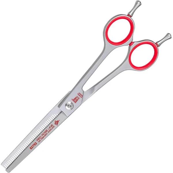 Roseline Scissors 46 Teeth Red Thinner 6.25"