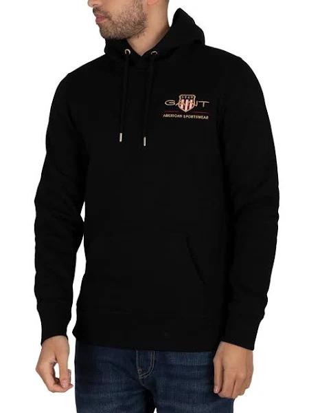 Gant D2 Medium Archive Shield Hoodie Black S Man