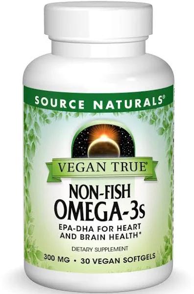 Source Naturals - Vegan True Non-Fish Omega-3s - 30 Vegan Softgels