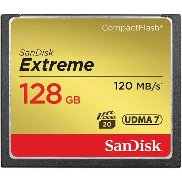 SanDisk 128GB Extreme CompactFlash Memory Card