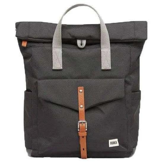 Roka Canfield C Medium Sustainable Canvas Backpack - Ash Grey