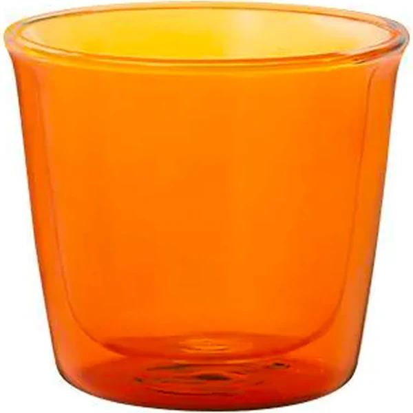 Kinto - Cast Amber Double Wall Rock Glass - 250ml