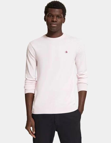 Scotch & Soda Men's Crewneck Pullover, Pink, Small