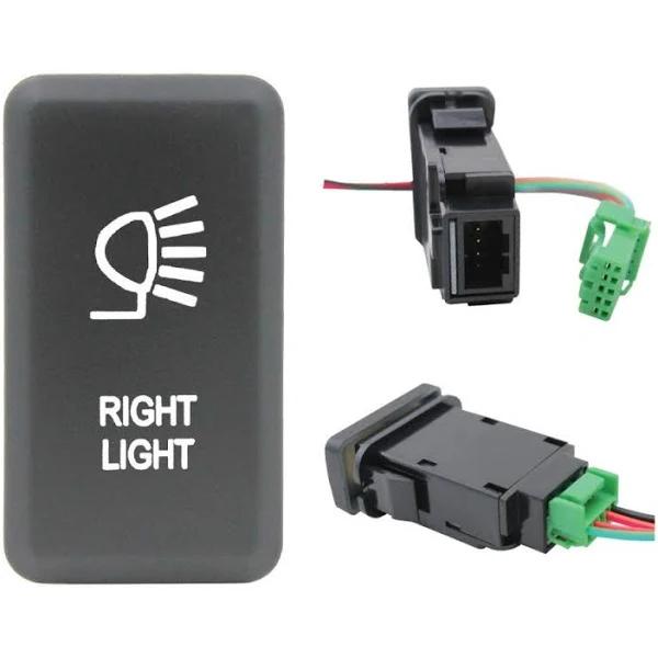 Push Switch Suit Toyota Large by Switch Boss Green / Right Light