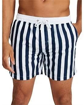 David Jones Vacay Swimwear Oslo Swim Short in Navy/White, Size XL