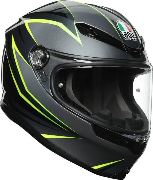 AGV K6 Flash Grey-Black-Lime 011 XS