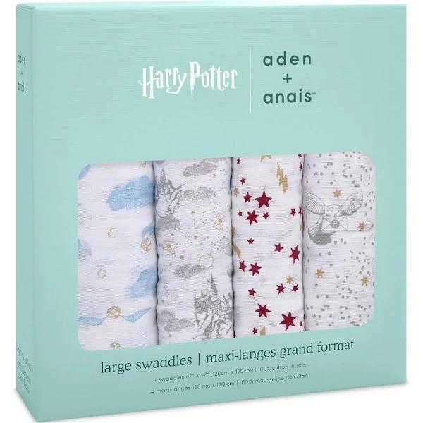 Aden + Anais Swaddles 4 Pack - Harry Potter