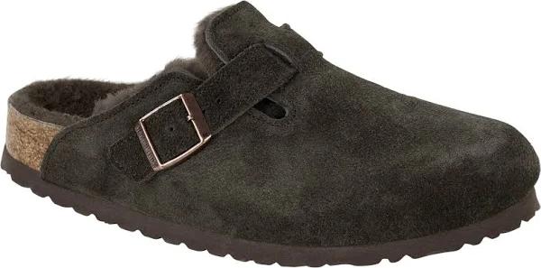 Birkenstock Boston Shearling Suede Mocha