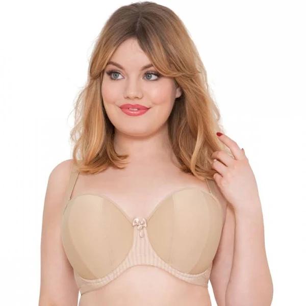 Curvy Kate Luxe Strapless Bra - Biscotti