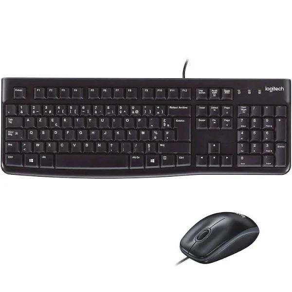 Logitech Desktop MK120 Keyboard USB AZERTY French Black