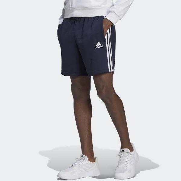 adidas Essentials French Terry 3-Stripes Shorts - Black