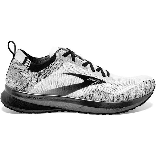 Brooks Levitate 4 Black/Pearl/White Men's Running Shoes, Size: 10.5