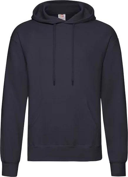 Fruit of The Loom Mens Hooded Sweatshirt / Hoodie Deep Navy 4XL