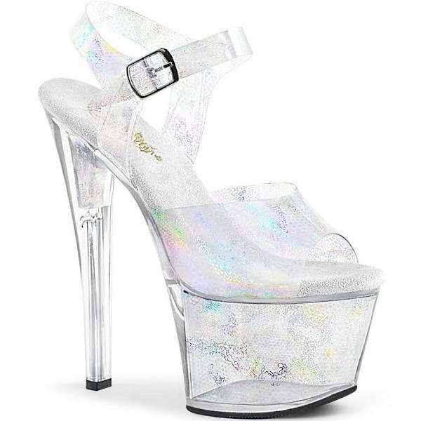 SKY-308N Silver Hologram TPU/Silver Hologram Inserts Platform Sandal 6