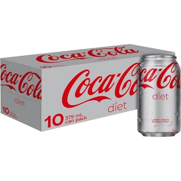 Coca-Cola Diet Soft Drink Multipack Cans 10 x 375ml