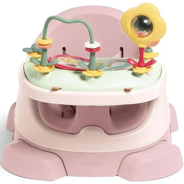 Mamas & Papas Bug 3-in-1 Floor & Booster Seat With Activity Tray Blossom