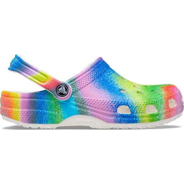 Crocs Classic Spray Dye Clog White / Multi M12