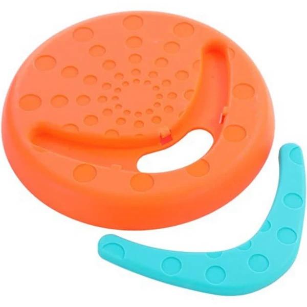 Fetch & Play Flyer Dog Toy [24 Pack] Fetch 2 in 1 Toy Boomerang & Frisbee Floats Toy Dental Hygiene Durable Doy Teething Toys Pet Chew Toy