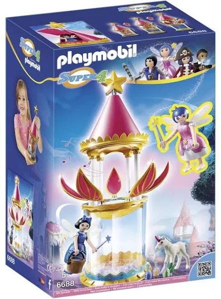 Playmobil 6688 Super 4 Musical Flower Tower With Twinkle