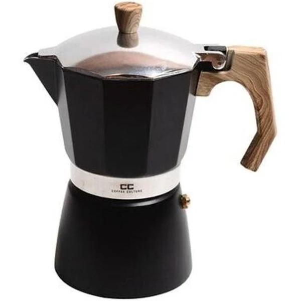 Coffee Culture Italian Stove Top Coffee Espresso Maker Percolator 9 Cup Black - AfterPay & zipPay Available