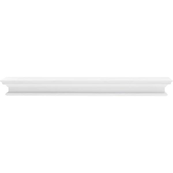 NovaSolo Floating Wall Shelf, Extra Long - Classic White