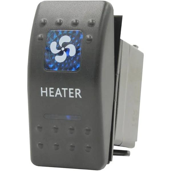 Blue Led Rocker Switch by Switch Boss - 93 Styles Available! Heater