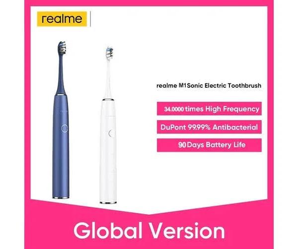 Realme M1 Sonic Electric Toothbrush Dupont Antibacterial Bristles 34000 Times/min HFrequency Sonic Motor Toothbrush